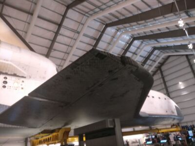 Shuttle!! Brandon and I have seen the Endeavor, the Atlantis in Florida, and the Discovery in Washington DC. One more to go!