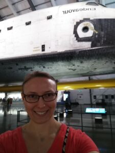 Shuttle!! Brandon and I have seen the Endeavor, the Atlantis in Florida, and the Discovery in Washington DC. One more to go!